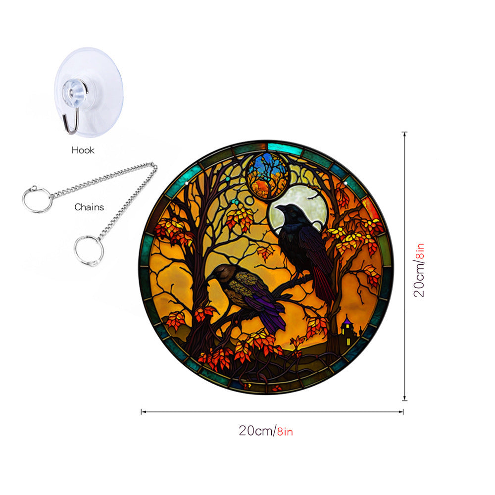 Halloween Stained-Glass Style Hanging Decor – additional product view 5