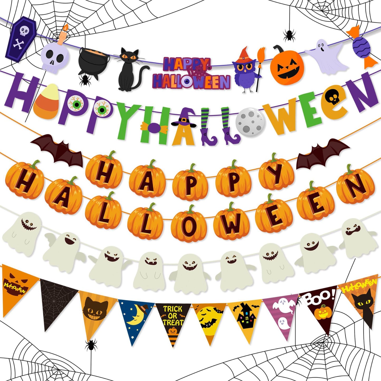 Halloween Pumpkin Party Banner – additional product view 2