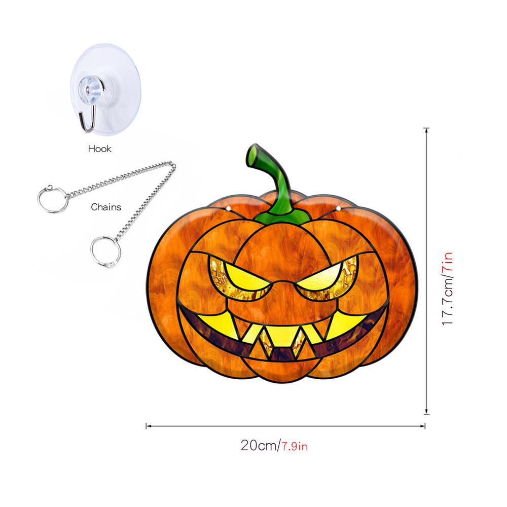 Halloween Stained-Glass Style Hanging Decor – additional product view 10