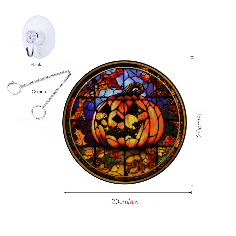 Halloween Stained-Glass Style Hanging Decor – additional product view 6