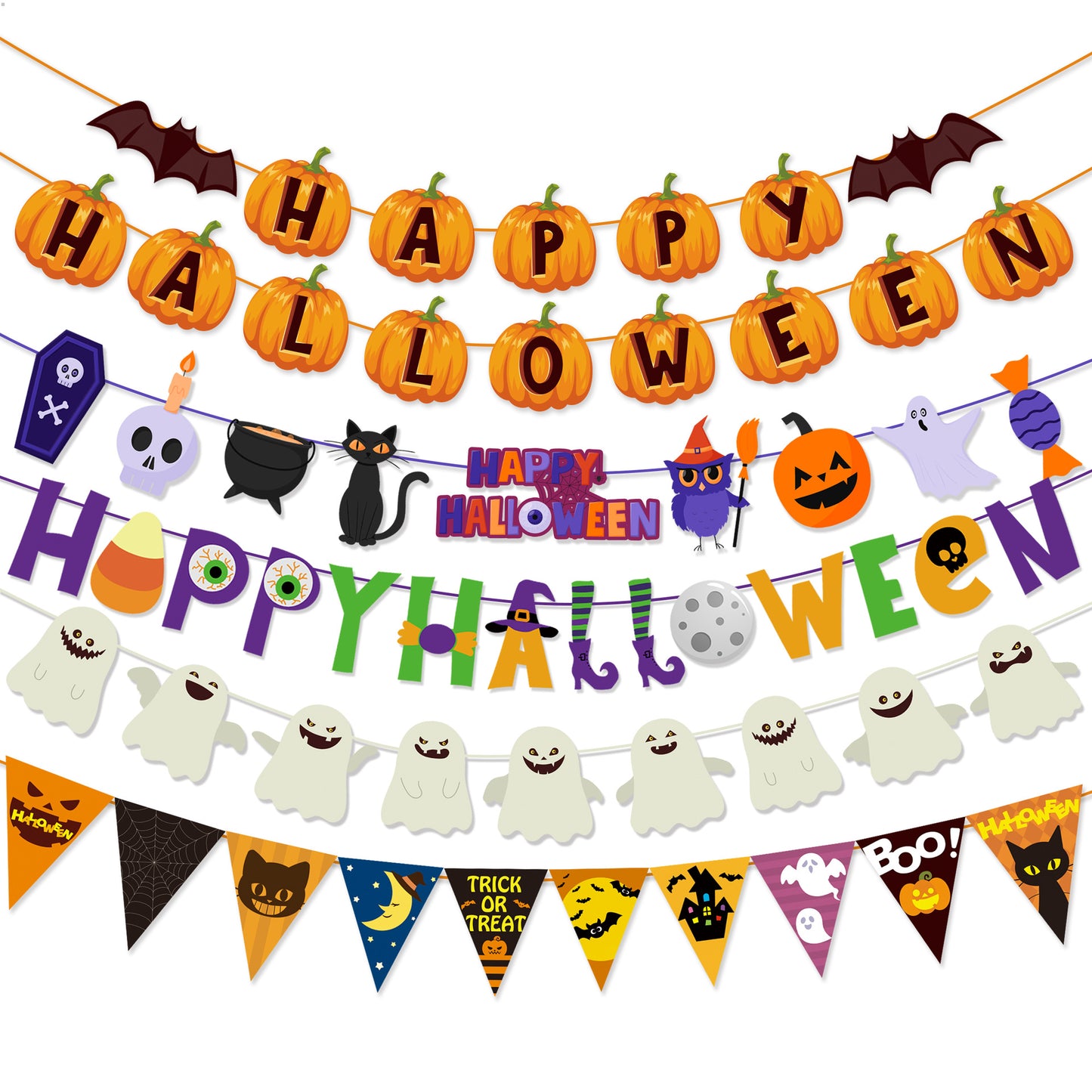 Halloween Pumpkin Party Banner – additional product view 5