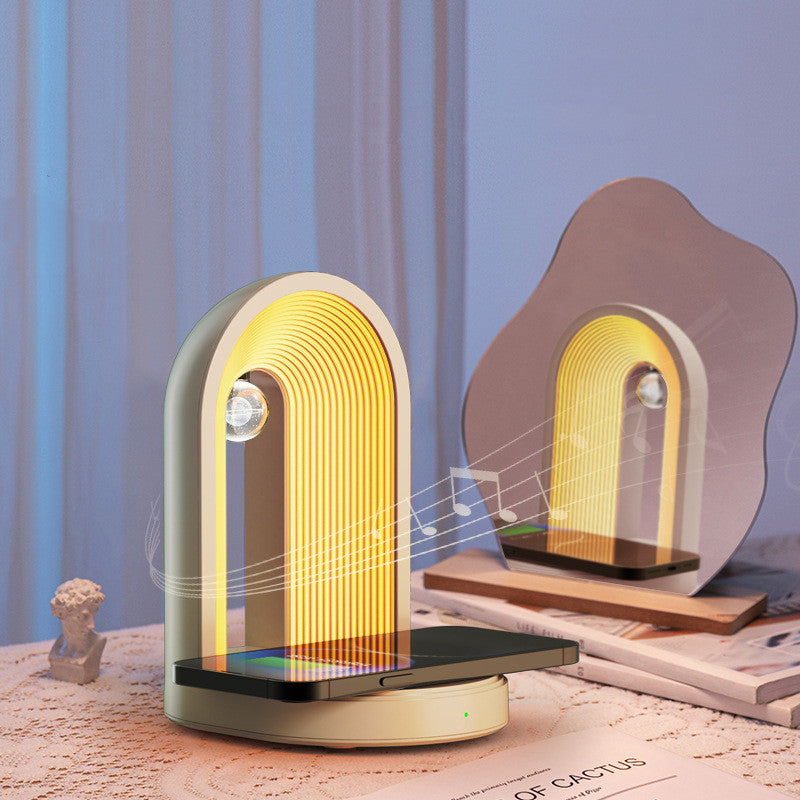 Bluetooth speaker and wireless charging desk lamp
