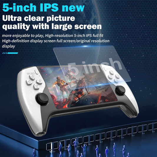5-inch retro handheld gaming console with IPS display