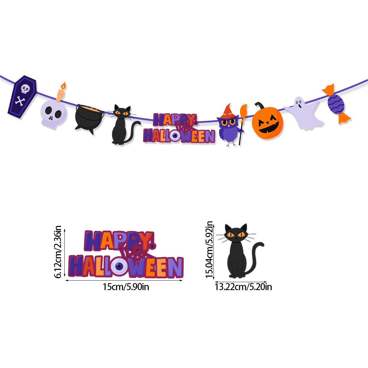 Halloween Pumpkin Party Banner – additional product view 3