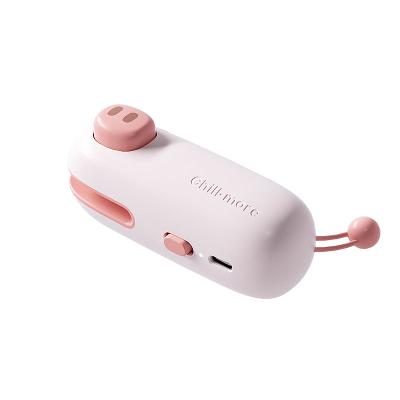 Pink Pig rechargeable 2-in-1 bag sealer and cutter