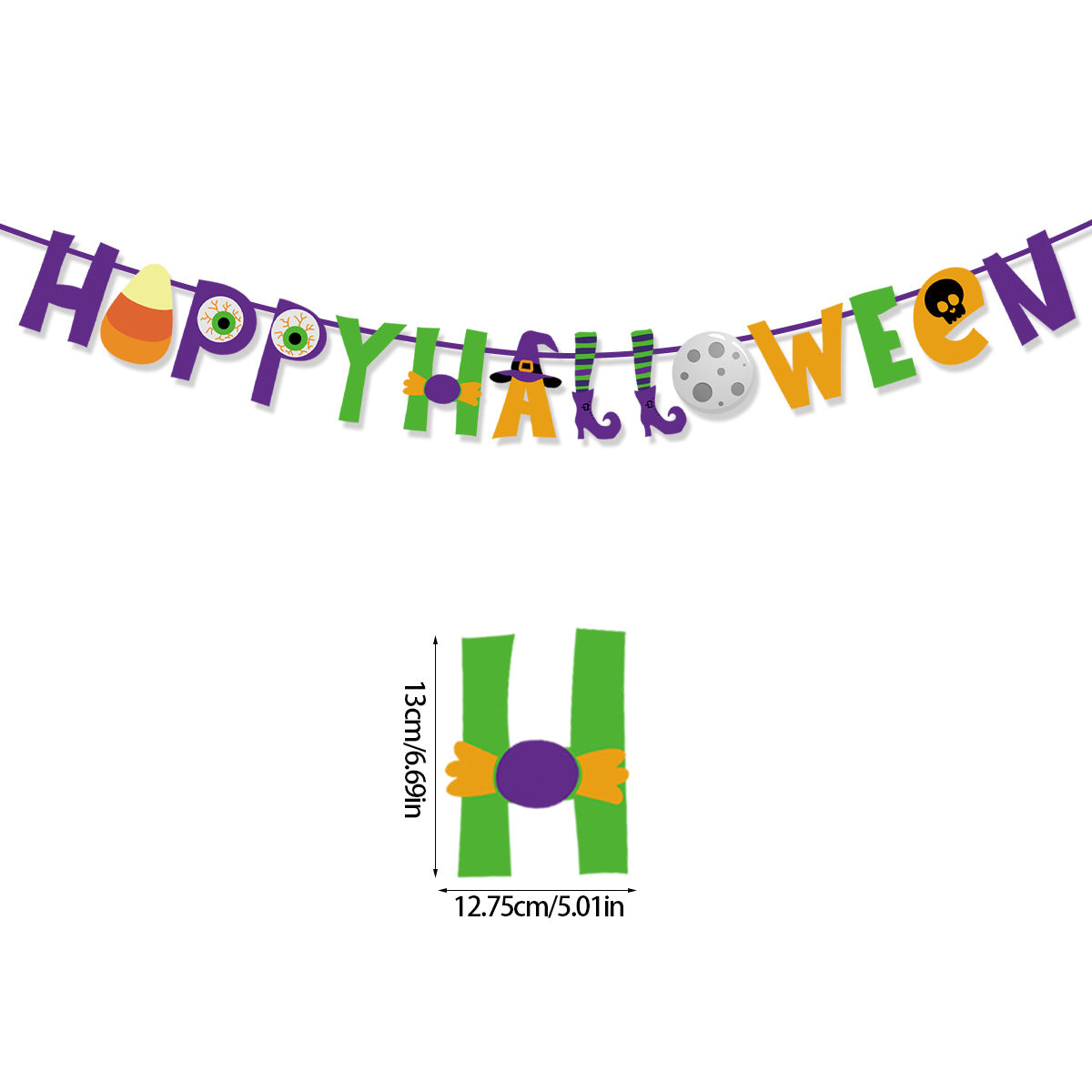 Halloween Pumpkin Party Banner – additional product view 8