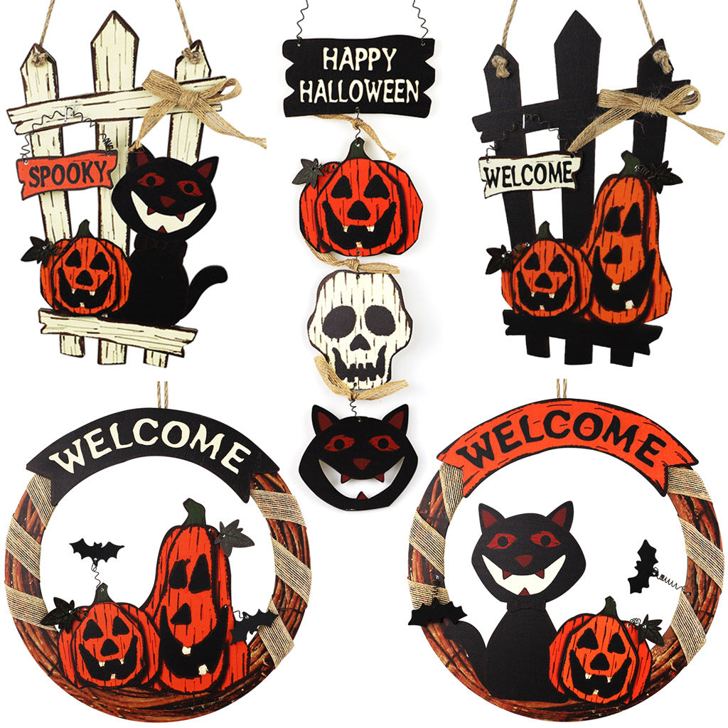 Wooden Halloween Welcome Door Sign – additional product view 6