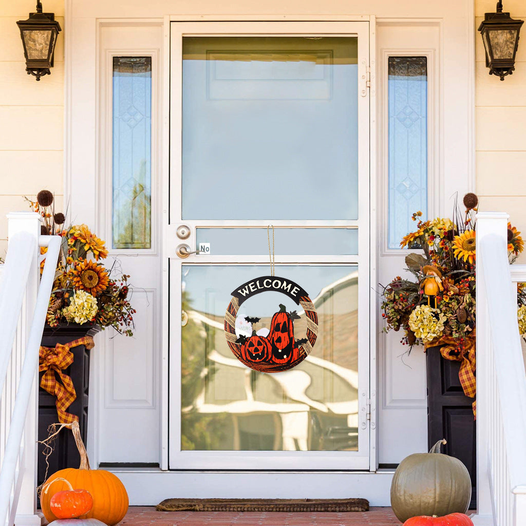 Wooden Halloween Welcome Door Sign – additional product view 4