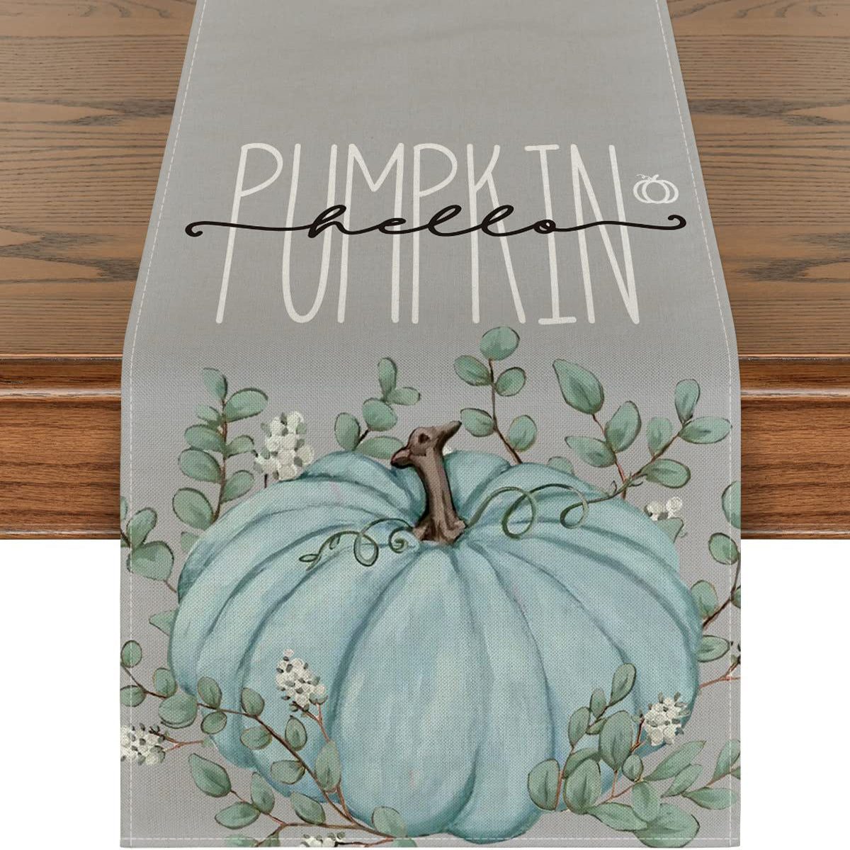 Pumpkin Harvest Linen-Blend Table Runner – additional product view 5