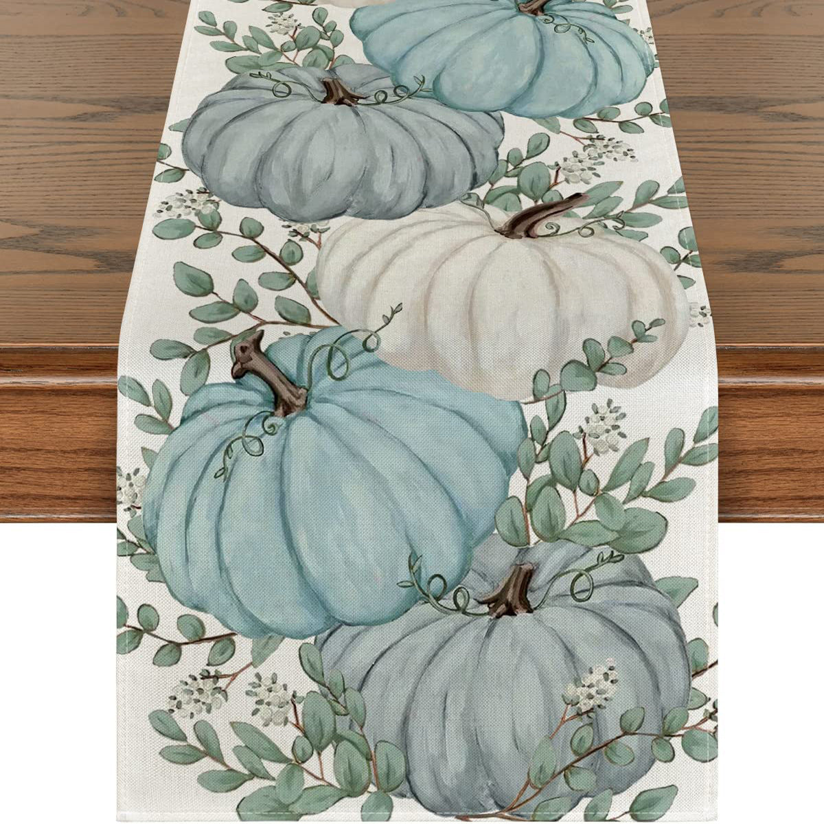 Pumpkin Harvest Linen-Blend Table Runner – additional product view 7