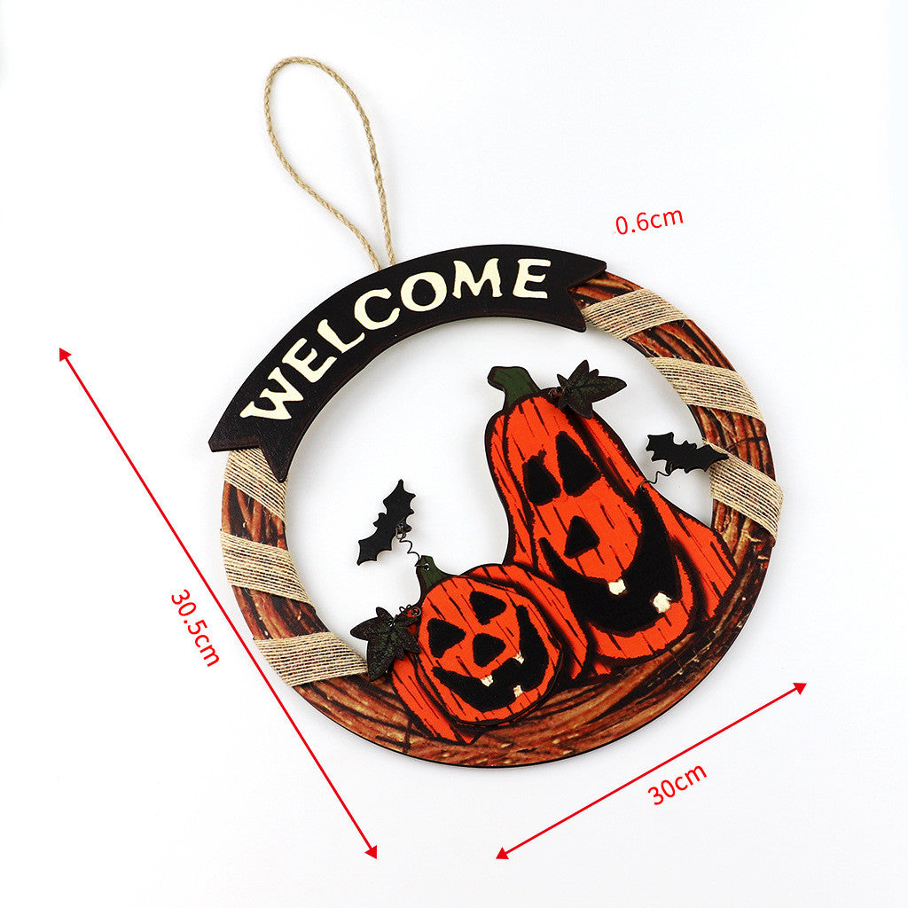 Wooden Halloween Welcome Door Sign – additional product view 2