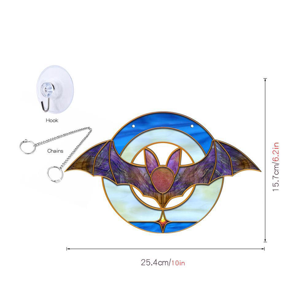 Halloween Stained-Glass Style Hanging Decor – additional product view 4
