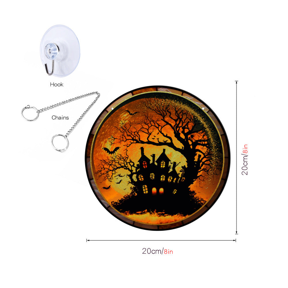 Halloween Stained-Glass Style Hanging Decor – additional product view 11